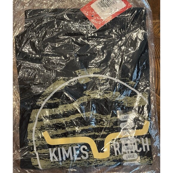 Kimes Ranch T-shirt Short Sleeve NEW with Tags Mens Sz Large Woody Black - Picture 2 of 4